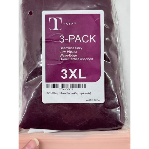 Women's New ITAYAX 3 pack hipster 3X underwear - Picture 2 of 5